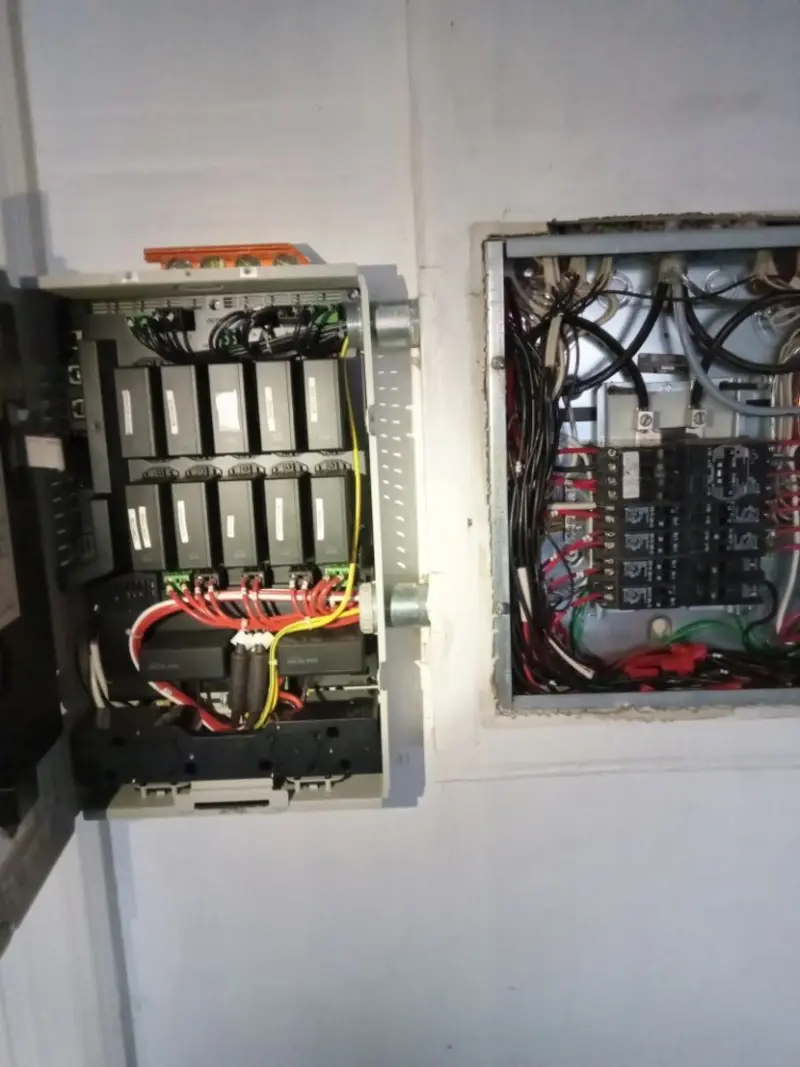 Electrical panel upgrade completed for Security Camera Wiring in Twin Lakes